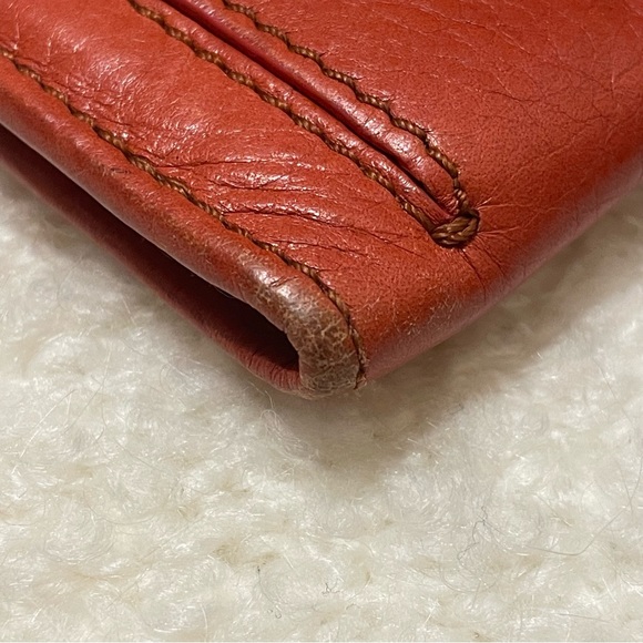 Authentic Chloe Leather Bow Wallet Persimmon (Orange-Red) - Picture 5 of 13